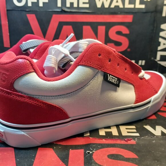 Vans Men's U.S. 13 Chukka Push LS Racing Red/White VN000CZW6RT - Picture 2 of 12